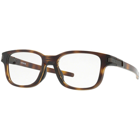 Oakley Latch SS Rx Square Eyeglasses Polished Brown Tortoise w/ Demo Lens Unisex OX8114 811402 50