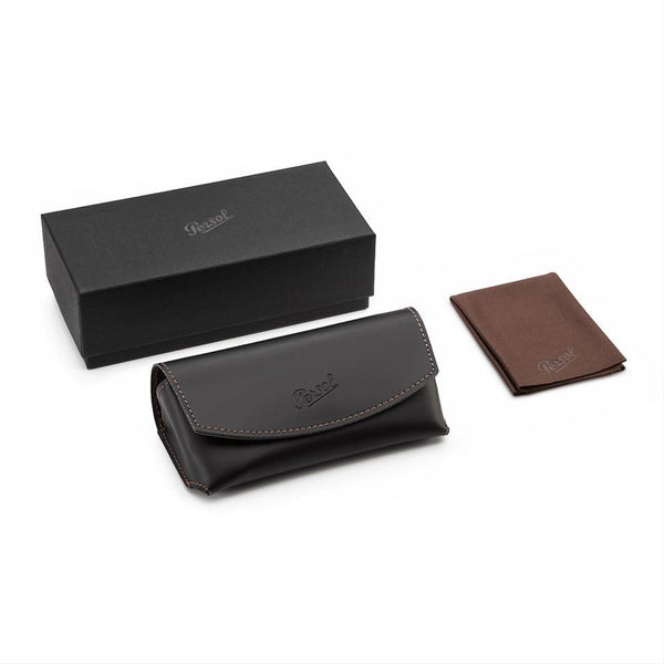 Persol Men's Round Demo Lens Eyeglasses PO3202V 1012