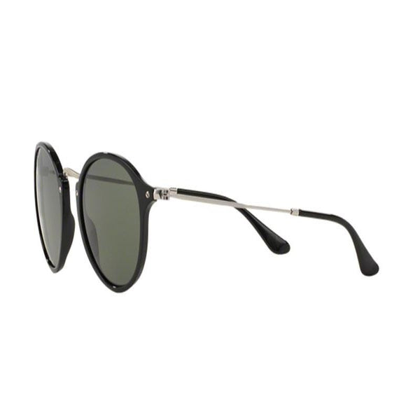 Ray-Ban Men's Black/Silver Sunglasses Classic Green Lens RB2447 901