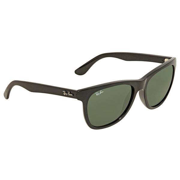 RayBan Square Unisex Sunglasses Black w/Green Lens RB4184 601/71