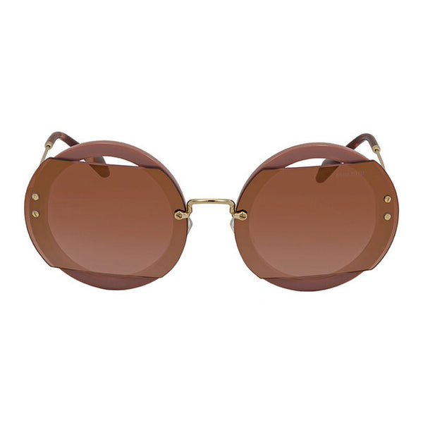 Miu Miu Core Collection MU06SS VIZAD4 Antique Pink Pink Gold Gradient Mirror