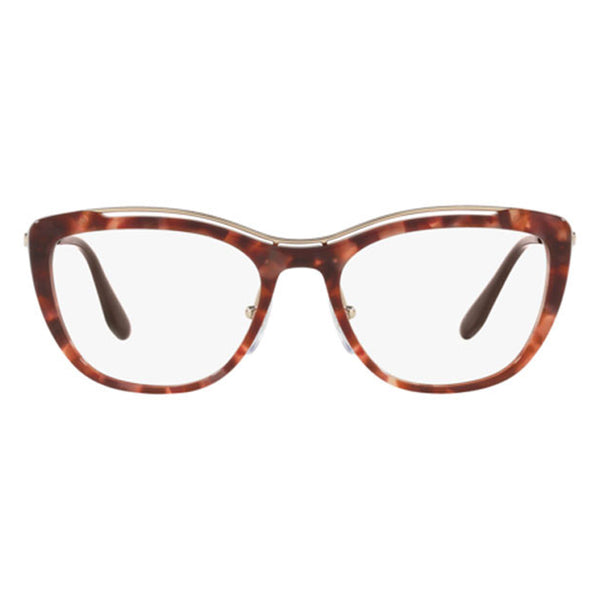 Prada PR04VV UE01O1 Cat-Eye Eyeglasses Pink Havana