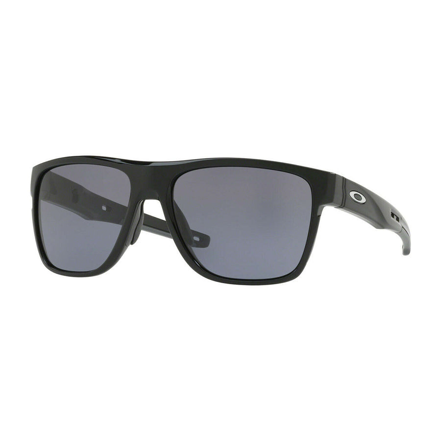 Oakley Crossrange XL Polished Black Gray Polarized RX Sunglasses OO9360 01