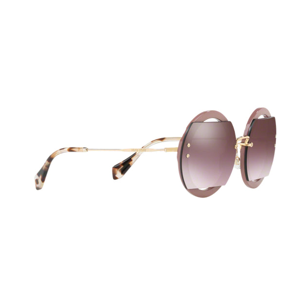 Miu Miu Core Collection MU06SS VIZAD4 Antique Pink Pink Gold Gradient Mirror