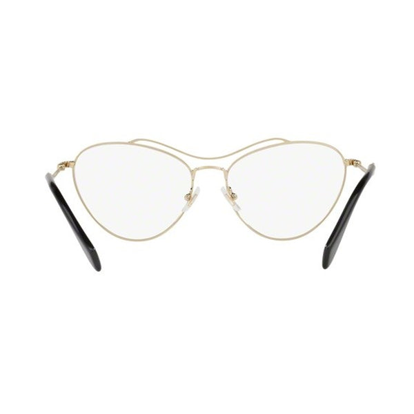 MIU MIU MU53PV 1AB1O1 BLACK GOLD EYEGLASSES