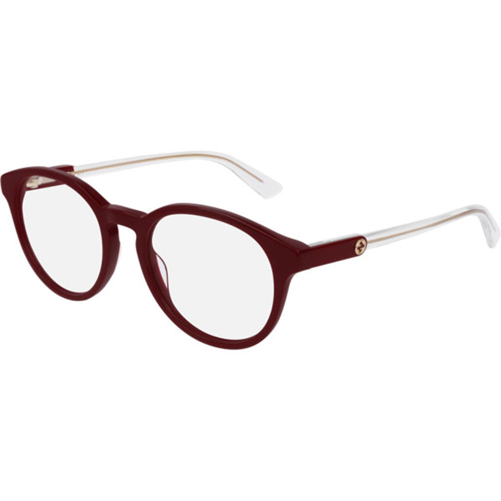 Gucci Round Women's Eyeglasses Burgundy W/Demo Lens GG0485O 004