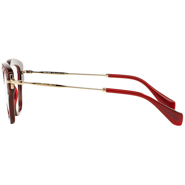 MiuMiu Women Eyeglasses Red w/Demo Lens MU07OV TKW1O1