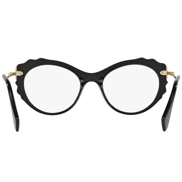 MiuMiu Unisex Eyeglasses Cat Eye Frames MU01PV 1AB1O1