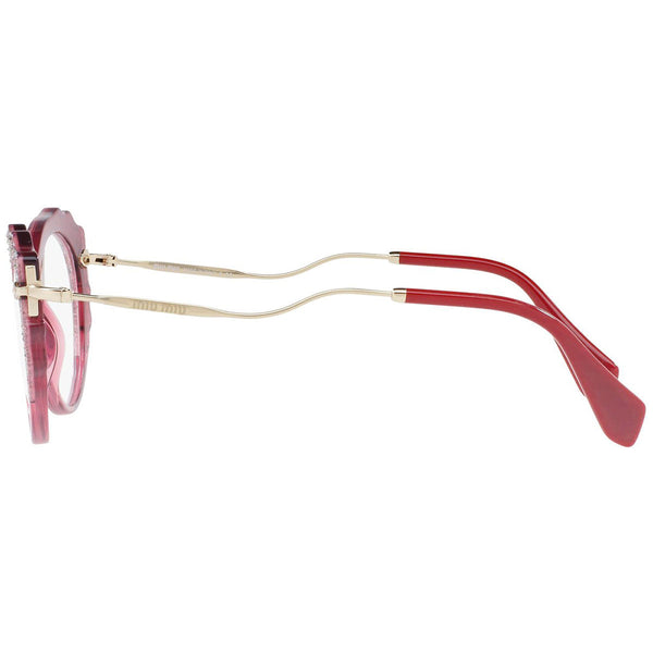 MiuMiu Women's Eyeglasses Transparent Bordeaux MU01PV USU1O1