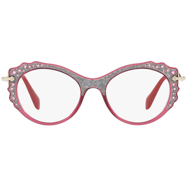 MiuMiu Women's Eyeglasses Transparent Bordeaux MU01PV USU1O1