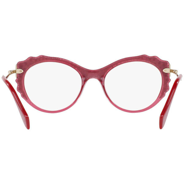 MiuMiu Women's Eyeglasses Transparent Bordeaux MU01PV USU1O1