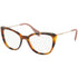 MiuMiu Cat Eye Women's Eyeglasses Havana w/Demo Lens MU02QV VX81O1