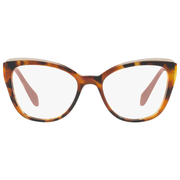 MiuMiu Cat Eye Women's Eyeglasses Havana w/Demo Lens MU02QV VX81O1