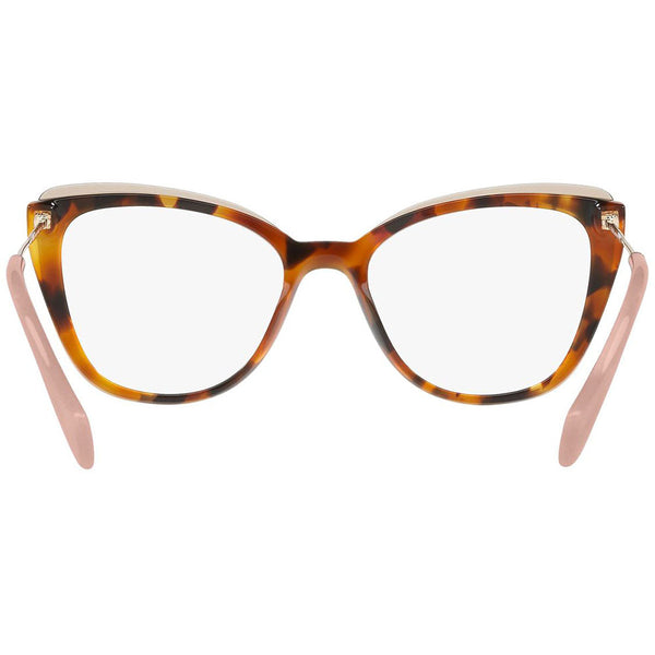 MiuMiu Cat Eye Women's Eyeglasses Havana w/Demo Lens MU02QV VX81O1