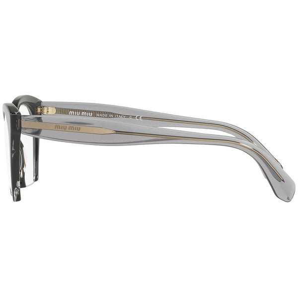 Miu Miu Women's Eyeglasses Transparent Black W/Demo Lens MU03QV H5X1O1