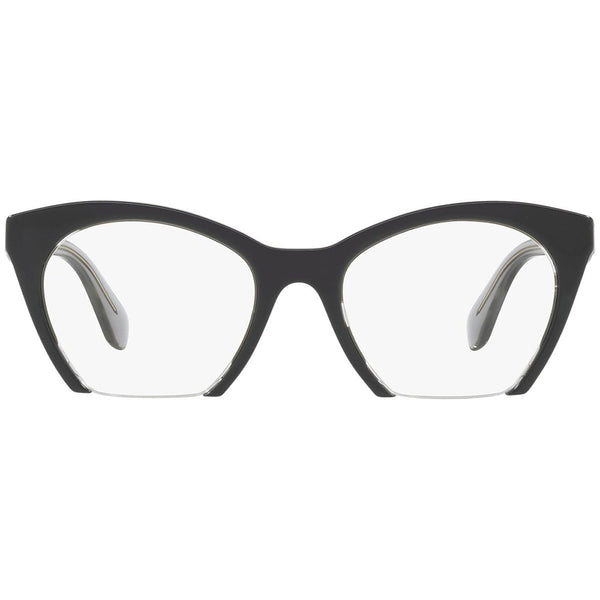 Miu Miu Women's Eyeglasses Transparent Black W/Demo Lens MU03QV H5X1O1