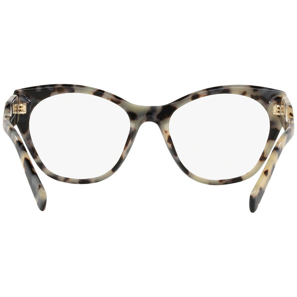 MiuMiu Women's Cat Eye Eyeglasses Black Sand Havana MU02RV ROK1O1