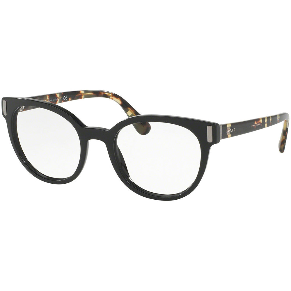 Prada Cat Eye Women’s Eyeglasses Black w/Demo Lens PR06TV 1AB1O1