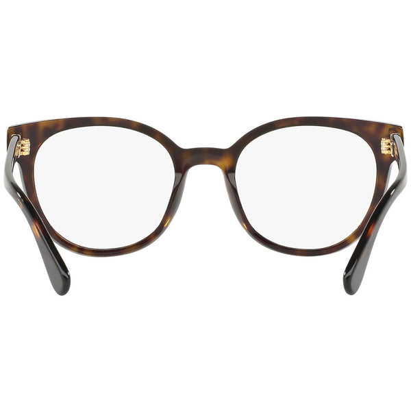 Prada Women's Cat Eye Eyeglasses Havana w/Demo Lens PR06TV 2AU1O1