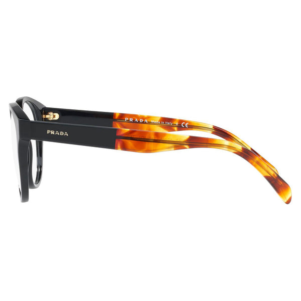 Prada Round Women's Eyeglasses Black PR16TV 1AB1O1