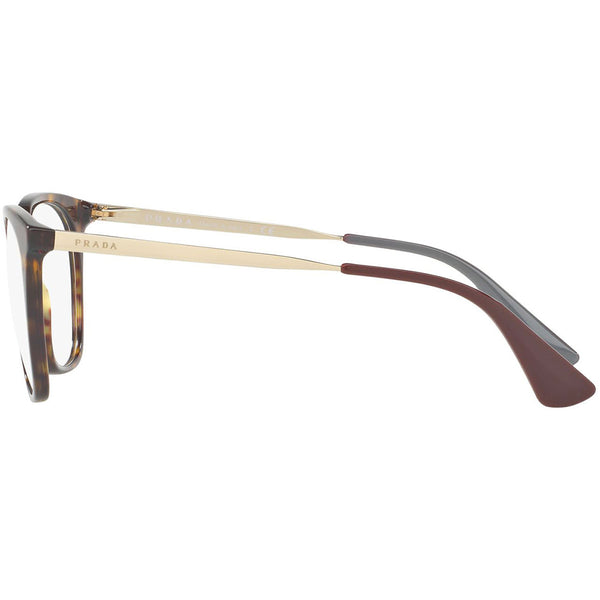 Prada Square Women’s Eyeglasses Havana w/Demo Lens PR11TVF 2AU1O1