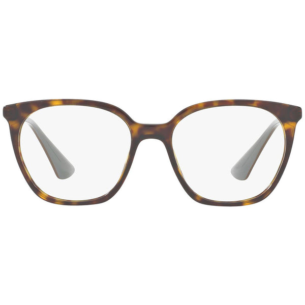Prada Square Women’s Eyeglasses Havana w/Demo Lens PR11TVF 2AU1O1