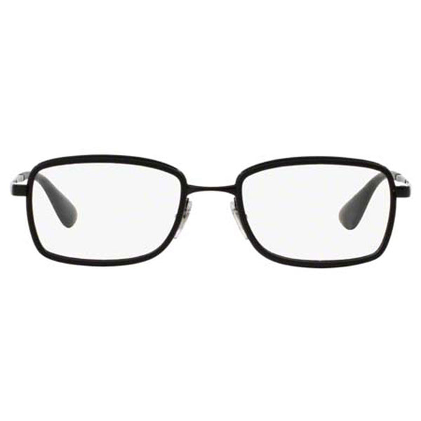 RayBan Rx Square Eyeglasses Black Color Women's RX6336 2509 51