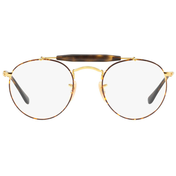 RayBan Round Unisex Eyeglasses Gold Havana w/Demo Lens RX3747V-2945
