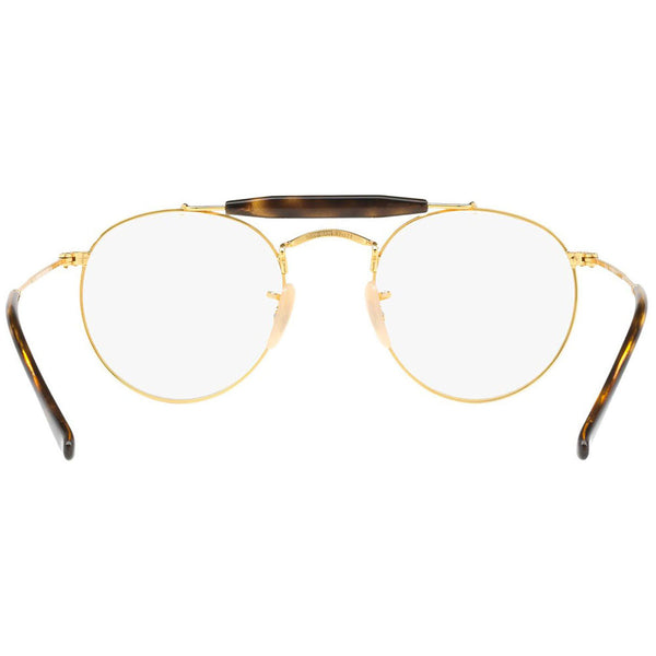 RayBan Round Unisex Eyeglasses Gold Havana w/Demo Lens RX3747V-2945