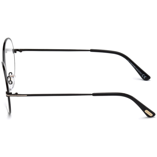 Tom Ford Women's Oval Eyeglasses Shiny Black w/Demo Lens FT5517 001