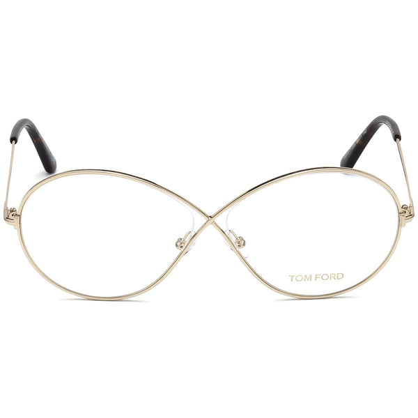 Tom Ford Women's Oval Eyeglasses Rose Gold w/Demo Lens FT5517 028