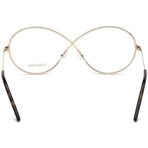 Tom Ford Women's Oval Eyeglasses Rose Gold w/Demo Lens FT5517 028