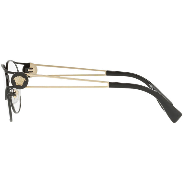 Versace Round Women's Eyeglasses Black Frame w/Demo Lens VE1250 1009