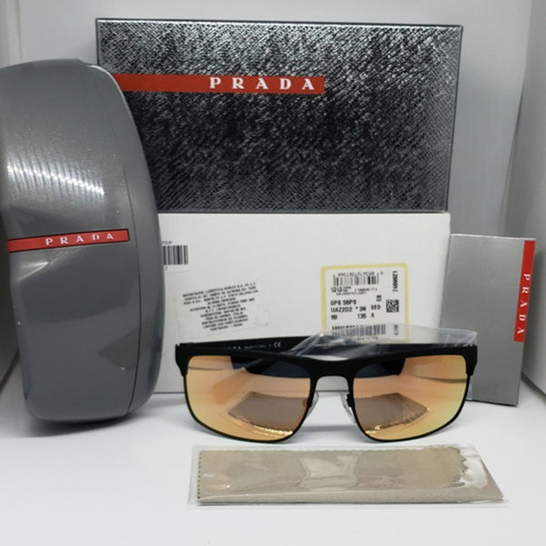 Prada Sports Unisex Green Mirrored Sunglasses PS56PS UAZ2D2