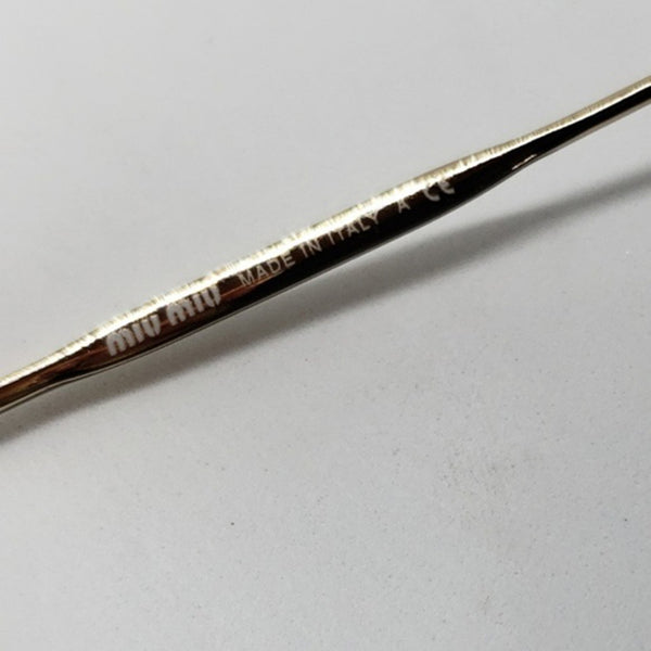 MiuMiu RX Cat Eye Women's Gold Eyeglasses Demo Lens TSH-MU-025