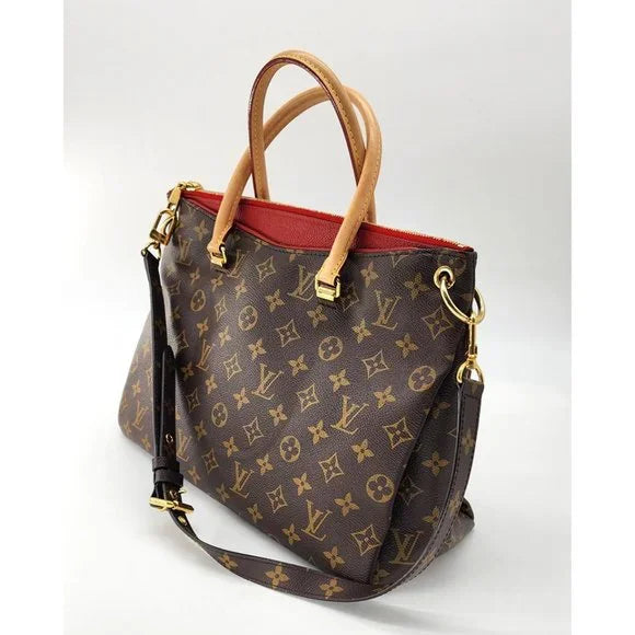 Louis Vuitton Pallas MM Satchel in Monogram Canvas and Calfskin | Mint Condition