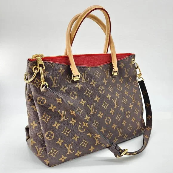 Louis Vuitton Pallas MM Satchel in Monogram Canvas and Calfskin | Mint Condition