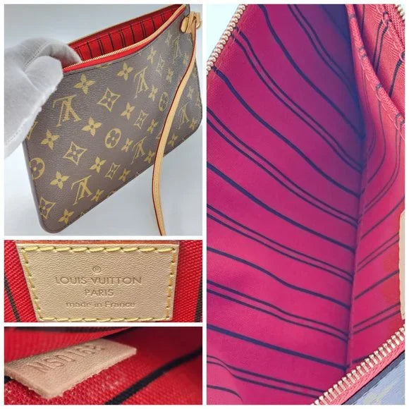 Louis Vuitton Neverfull MM Pochette in Monogram Canvas | Mint Condition