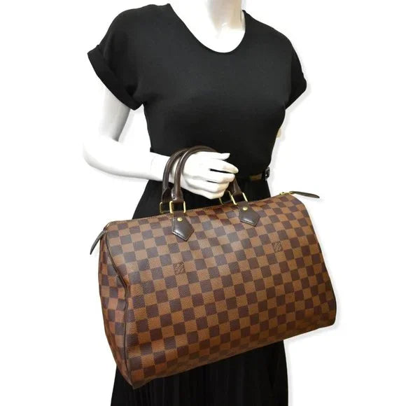 Speedy 35 Tote in Damier Ebene Canvas | Mint Condition