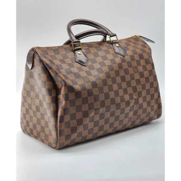 Speedy 35 Tote in Damier Ebene Canvas | Mint Condition
