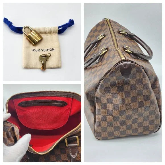 Speedy 35 Tote in Damier Ebene Canvas | Mint Condition