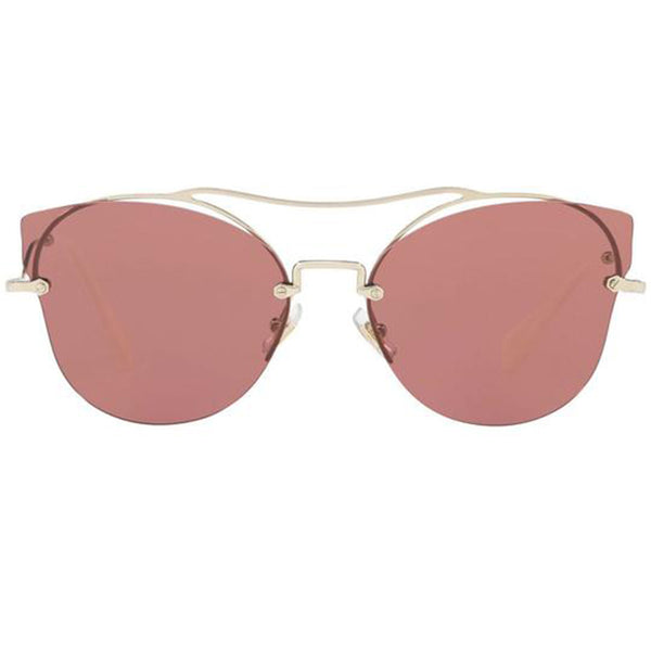Miu Miu Sunglasses Gold White w/Pink Lens Women MU52SS ZVN 0A0