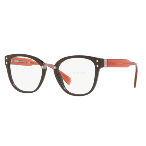 Miu Miu Women's Eyeglasses Brown w/Demo Lens MU04QV DH01O1