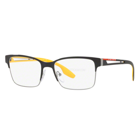 Prada Unisex Eyeglasses Black Gunmetal w/Demo Lens PS55IV YDC101/55