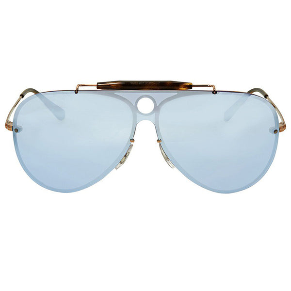 Ray-Ban Blaze Shooter Sunglasses Violet Mirrored Lens RB3581N 90351U