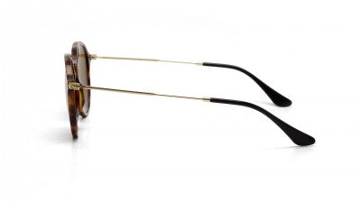 Ray-Ban Round Fleck Tortoise Sunglasses