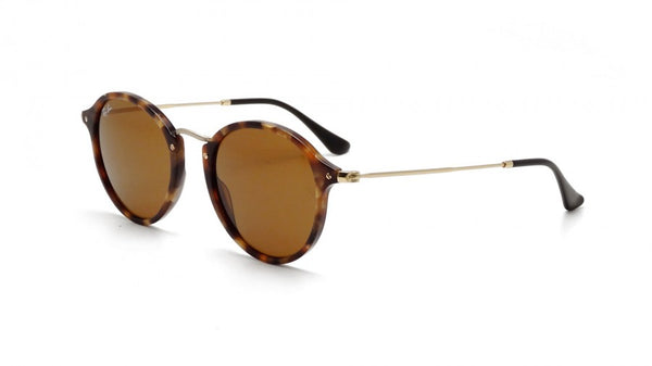 Ray-Ban Round Fleck Tortoise Sunglasses