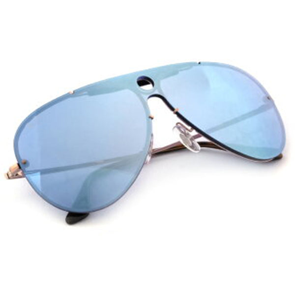 Ray-Ban Blaze Shooter Sunglasses Violet Mirrored Lens RB3581N 90351U