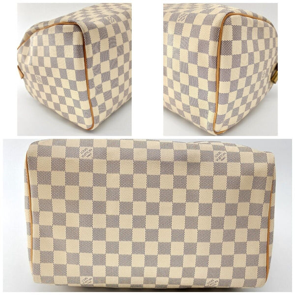Louis Vuitton Speedy 30 Damier Azur Canvas Tote | Mint Condition