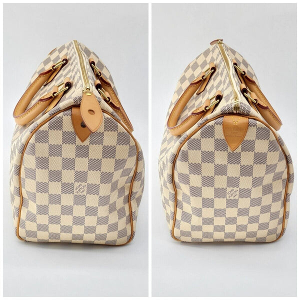 Louis Vuitton Speedy 30 Damier Azur Canvas Tote | Mint Condition